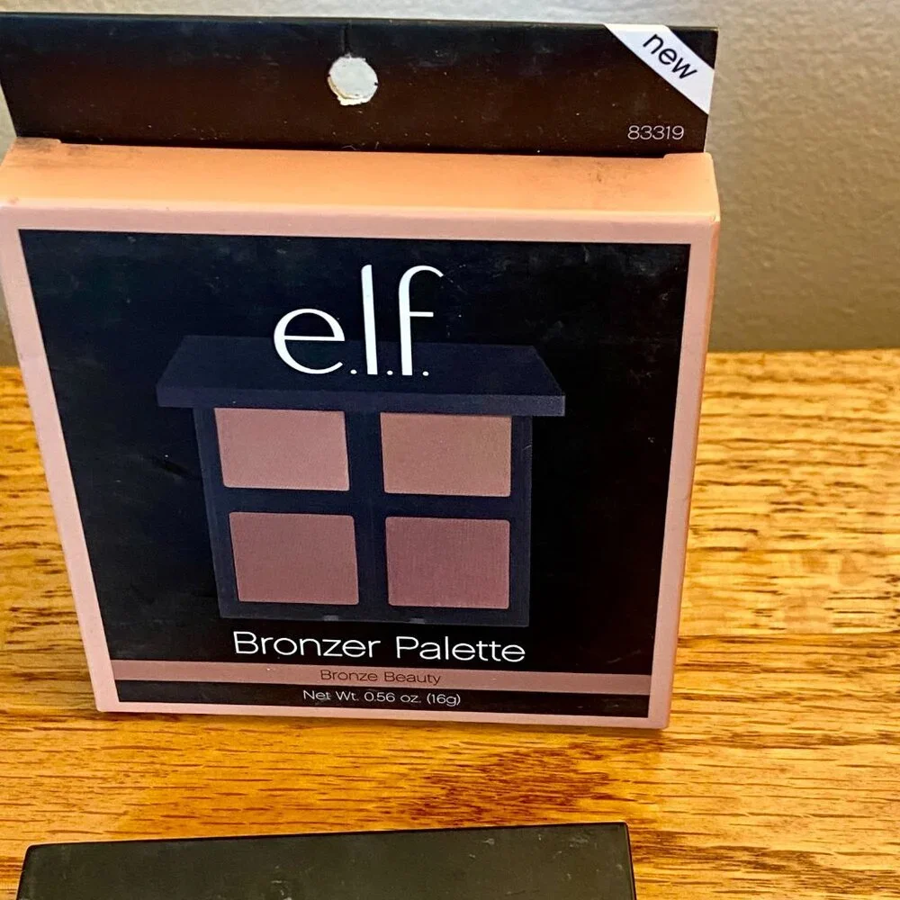 (2) e.l.f. Bronzer Palette in Bronze Beauty SET NEW Bronzer Blush Shimmer Tan